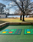 LOKFLOR Hockey Skills Mat Small Rectangular (Springbok Green)