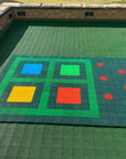 LOKFLOR Hockey Skills Mat Small Rectangular (Springbok Green)